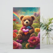 Be mine Valentine Teddy 1 便箋 (スタンド正面)