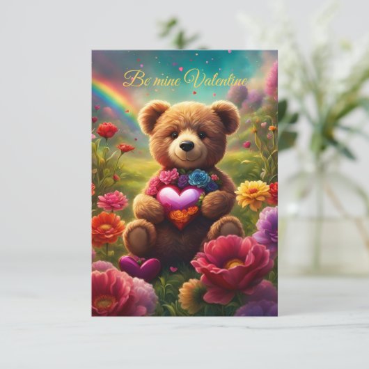 Be mine Valentine Teddy 1 招待状 (スタンド正面)