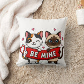 BE MINE Valentine's Cats | Cute Kittens with Love クッション (ブランケット)