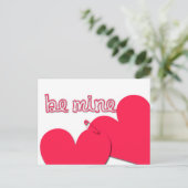 Be Mine Valentine's Dayあいさつモダンきポストカード シーズンポストカード (スタンド正面)