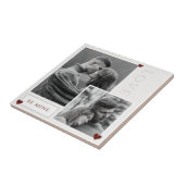 Be Mine Valentine's Dayカップルの写真の愛 タイル (側面)