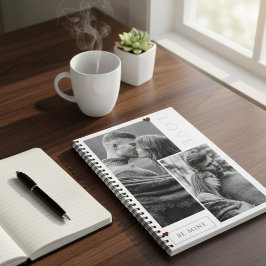 Be Mine Valentine's Dayカップルの写真の愛 ノートブック