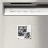 Be Mine Valentine's Dayカップルの写真の愛 マグネット (インサイチュ (食洗機))