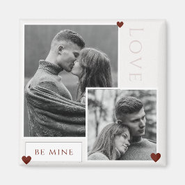 Be Mine Valentine's Dayカップルの写真の愛 マグネット