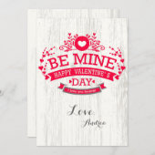 Be Mine Valentine's Dayカード シーズンカード (正面/裏面)