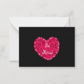 Be Mine Valentine's Dayカード ノートカード (正面)