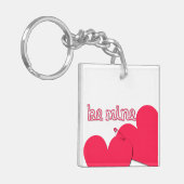 Be Mine Valentine's Dayキーチェモダンーン キーホルダー (正面左)