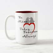 Be Mine Valentine's Dayギフトコーヒーマグ ツートーンマグカップ (左)