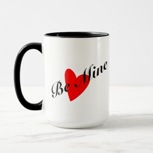Be Mine Valentine's Dayコーヒーマグ、完璧なギフト マグカップ (左)