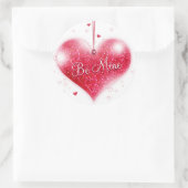 Be Mine Valentine's Dayステッカー ラウンドシール (バッグ)