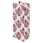 Be Mine Valentine's Dayハートと花 ワインギフトバッグ (裏面アングル)