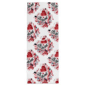 Be Mine Valentine's Dayハートと花 ワインギフトバッグ (裏面)