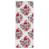 Be Mine Valentine's Dayハートと花 ワインギフトバッグ (正面)