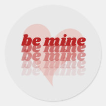 Be Mine Valentines Dayハートシール