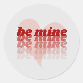 Be Mine Valentines Dayハートシール ラウンドシール