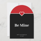 Be Mine Valentines Dayフォトグリーティングカード 招待状 (正面)
