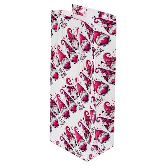 Be Mine Valentine's Day格言 ワインギフトバッグ (正面アングル)