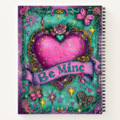Be Mine Valentines Spiral Notebook ノートブック (裏面)