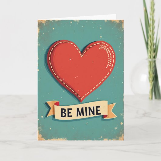 Be Mine Vintage Love Card カード (正面)