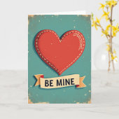 Be Mine Vintage Love Card カード (黄色い花)