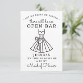 Be Myメイド・オブ・オーナー（花嫁付き添い人）カード – おもしろい サンキューカード (スタンド正面)