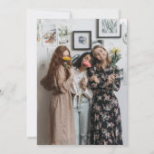 Be Myメイド・オブ・オーナー(花嫁付き添い人)フォトモダン招待状 招待状 (裏面)