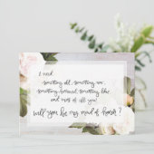 Be Myメイド・オブ・オーナー（花嫁付き添い人） |ブライダルパーティ頼のカード 招待状 (スタンド正面)