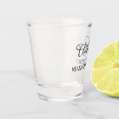 Be Myメイド・オブ・オーナー（花嫁付き添い人）手書きスワッシュ書 ショットグラス (左)