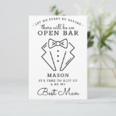 Be My花婿介添人カード – おもしろい サンキューカード (スタンド正面)