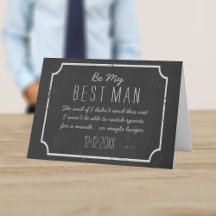 Be My花婿介添人Groomsman Proposal Card