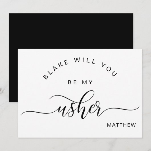 Be My Assher Card ノートカード (正面/裏面)