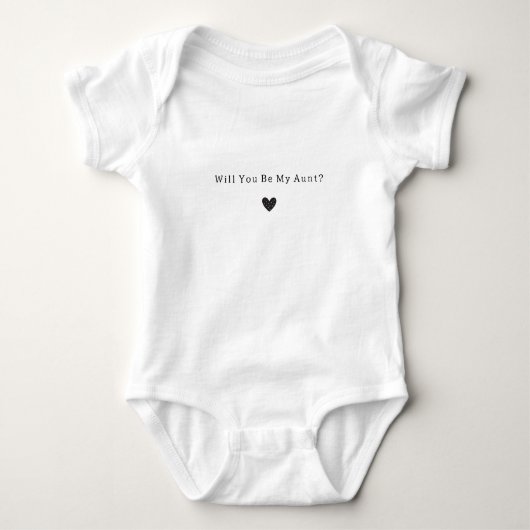 Be My Aunt Proposal Pregnancy Announcement Romper ベビーボディスーツ