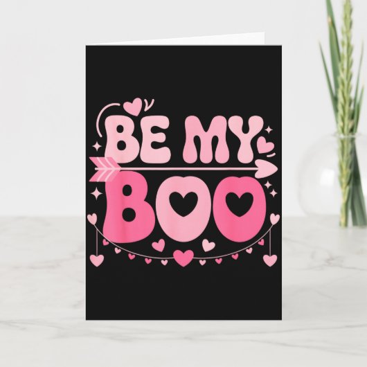 Be My Boo Cute Valentine Halloween Family Matching カード (正面)