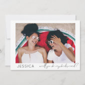 Be My Bridesmaid写真提案書 招待状 (正面)