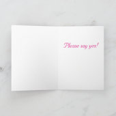 Be My Bridesmaid招待状 招待状 (内部)