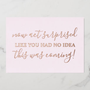 Be My Bridesmaid おもしろい Act Suprise写真 箔招待状