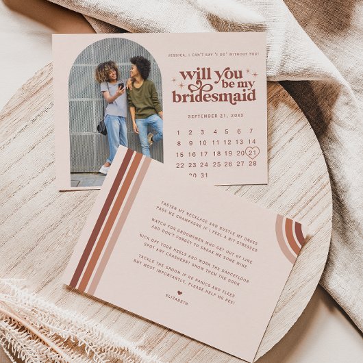 Be My Bridesmaid | 写真 & カレンダー 案内状