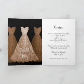 Be My Bridesmaid - CHOCOLATE 結婚 Dresses's Card 招待状 (内部)