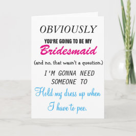 Be my Bridesmaid - Future Sister-in-law 招待状