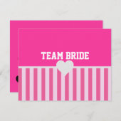 Be My Bridesmaid MOH Team Bride Pink Showerパーティー (正面/裏面)