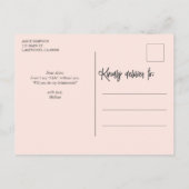 Be My Bridesmaid Peeおもしろい招待状はがき インビテーションポストカード (裏面)