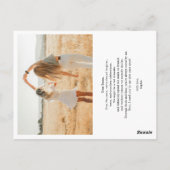 Be My Bridesmaid Photo Collageハート書 ポストカード (裏面)