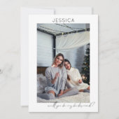 Be My Bridesmaid Photo Proposal書道V 招待状 (正面)