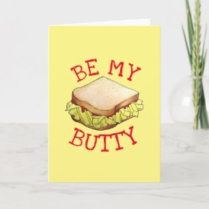 BE MY BUTTY English Chip Shop Sandwich UKグルメ カード