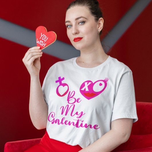 Be My Galentine XOハート&サインウィメンズ Tシャツ