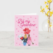 『Be My Galentine's Day Card』 カード (黄色い花)