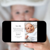 Be My Godfather Proposal写真招待状 招待状