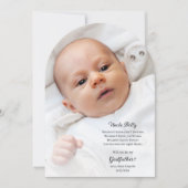 Be My Godfather Proposal Photo Arch 招待状 (正面)