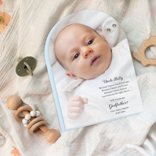 Be My Godfather Proposal Photo Arch 招待状