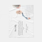 Be My Godfather Thank You Photo フリースブランケット (正面)